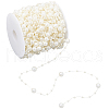SUNNYCLUE 1 Roll Plastic Round Beaded Link Chains DIY-SC0024-96C-1