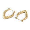 Rack Plating 304 Stainless Steel Hoop Earrings for Women EJEW-Z026-31G-2