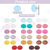 ANATTASOUL 180Pcs 18 Colors Rondelle Food Grade Eco-Friendly Silicone Beads SIL-AN0001-02-2