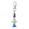 Angle Acrylic & Alloy Pendant Decorations HJEW-MZ00084-04-1