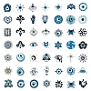 60Pcs Evil Eyes PVC Paper Decorative Stickers PW-WG11C3C-01-4