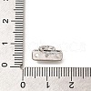 Brass Micro Pave Clear Cubic Zirconia Spacer Bars KK-C031-46P-3