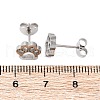 Tarnish Resistant 304 Stainless Steel Stud Earrings X-EJEW-F227-14P-2
