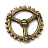 Tibetan Style Alloy Steampunk Charms TIBEP-Q061-45AB-LF-1