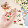  24Pcs 6 Style Alloy Enamel Pendants ENAM-NB0001-76-NR-3