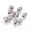 304 Stainless Steel Textured Beads STAS-E455-06P-4x5-2