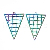 Ion Plating(IP) 304 Stainless Steel Big Pendants STAS-B031-01R-2