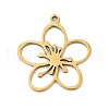 5Pcs 201 Stainless Steel Pendants STAS-K299-03C-G-1