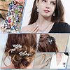 HOBBIESAY 600Pcs 6 Style Glass Rhinestone Cabochons GGLA-HY0001-03-6