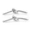 201 Stainless Steel Connector Charms STAS-Z057-19P-1