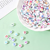 White Opaque Acrylic Beads MACR-YW0001-20E-6