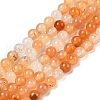 Natural Red Agate Beads Strands G-A248-A06-01-2