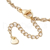 304 Stainless Steel Singapore Chain Bracelet Makings AJEW-JB01322-01-4
