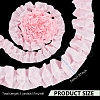 5 Yards Polyester Ruffled Trimming Lace Ribbon OCOR-WH0091-76B-2