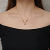 Stainless Steel Heart Pendant Necklaces for Women's Daily Wear OT7406-2-4