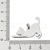 Non-Tarnish 304 Stainless Steel Pendants STAS-E205-07P-3