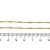 Brass Ball Column Link Chain Necklaces NJEW-A042-06G-3
