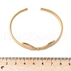 304 Stainless Steel Cuff Bangles for Women BJEW-U032-06G-3