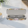 PU Leather Hard Shell Glasses Case AJEW-WH20099-005-4