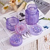 2 Sets 2 Styles Hexagonal Prisms & Flat Round Storage Box Bottle Container Silicone Molds DIY-SZ0002-41-4