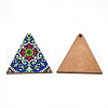Printed Basswood Pendants WOOD-S045-013A-2