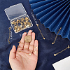 CREATCABIN 24Pcs 3 Style Long-Lasting Plated Brass Curb Chain Extender KK-CN0002-30-3