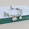Cute Cartoon Alloy Enamel Multi-strand Charm Bracelets WG000A8-08-1