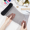 Plastic Ruffle Pleated Trim Fabric for Dress Bag Decoration DIY-WH0568-54C-3