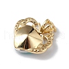 Real 18K Gold Plated Rack Plating Brass Micro Pave Clear Cubic Zirconia Pendants KK-C015-11G-16-3