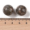 Natural Pink Zebra Jasper No Hole Sphere Beads G-K353-04D-35-3