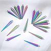  20Pcs Rainbow Color Alloy Pendants FIND-NB0002-28-4