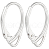 Beebeecraft 1 Pair 925 Sterling Silver Leverback Earring Findings STER-BBC0006-33-1