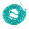 Baking Painted Imitation Jade Glass Round Bead Strands DGLA-Q021-4mm-07-1-2