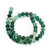 Natural Green Onyx Agate(Dyed & Heated) Beads Strands G-G203-02C-3