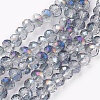 Electroplate Glass Beads Strands X-GLAA-K027-HR-B01-1
