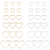 SUPERFINDINGS 72Pcs 12 Style Brass Linking Rings KK-FH0005-73-1