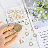 Beebeecraft 20Pcs Brass Huggie Hoop Earring Findings KK-BBC0014-57-3