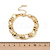 304 Stainless Steel Chain Bracelets BJEW-L610-22G-5