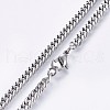 304 Stainless Steel Curb Chain Necklaces NJEW-O102-12P-2
