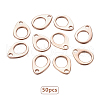 Unicraftale 304 Stainless Steel Chain Tabs STAS-UN0007-23RG-2