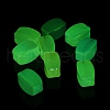 Luminous UV Plating Rainbow Iridescent Acrylic Beads OACR-P016-05-1