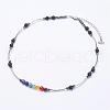 Yoga Chakra Jewelry NJEW-JN01947-01-1