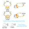 Unicraftale DIY Blank Dome Cuff Ring Making Kit DIY-UN0005-18-3