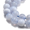 Natural Blue Lace Agate Beads Strands G-F222-30-8mm-02-3