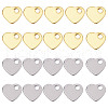 SUNNYCLUE 120Pcs 2 Colors 201 Stainless Steel Charms STAS-SC0004-69-1