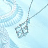304 Stainless Steel Empty Macrame Pouch Pendant Singapore Chain Necklaces NJEW-JN05284-02-1