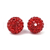 Polymer Clay Rhinestone Beads RB-C1438-12mm-A21-3