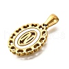 Golden 304 Stainless Steel Pendants STAS-K300-02G-N-2