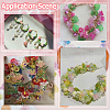 SOFPLATE 500Pcs 10 Colors Acrylic Bead Caps TACR-SP0001-08-6
