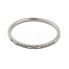 304 Stainless Steel Micro Pave Clear Cubic Zirconia Finger Rings RJEW-B068-01C-P-2